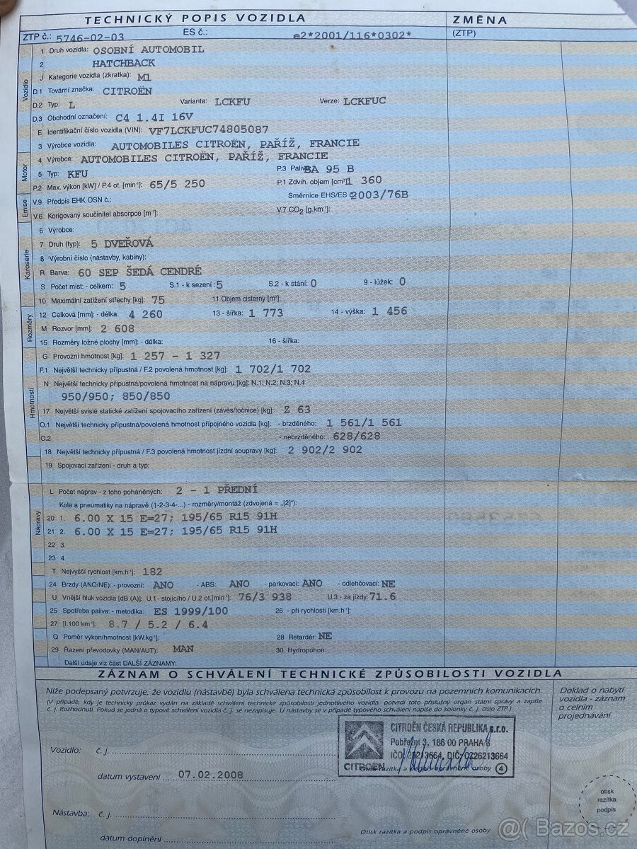 Citroën C4 1.4i 16V - 2