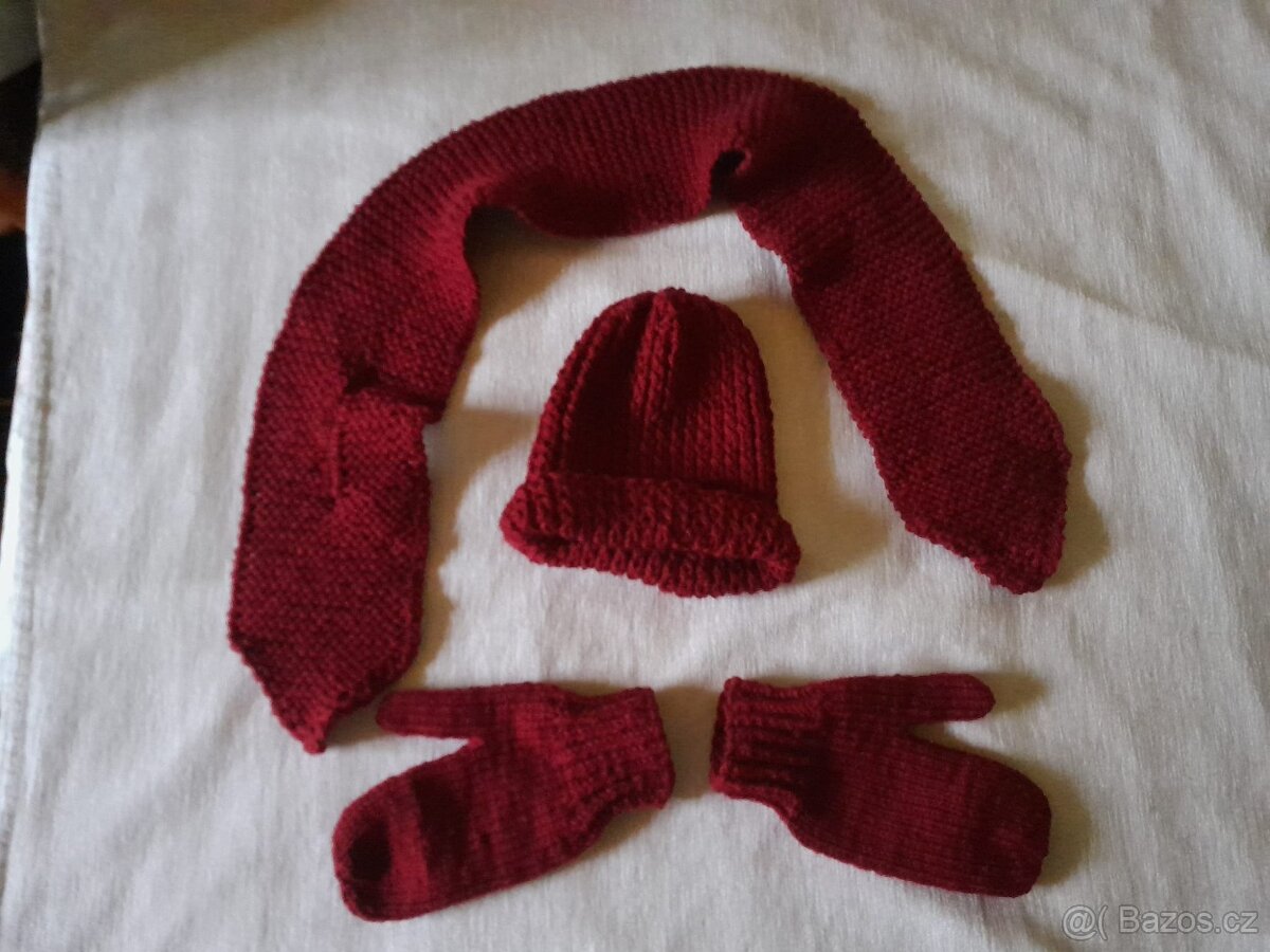 Zimní sady (Čepice + Rukavice + Šály) + Ponožky - 2