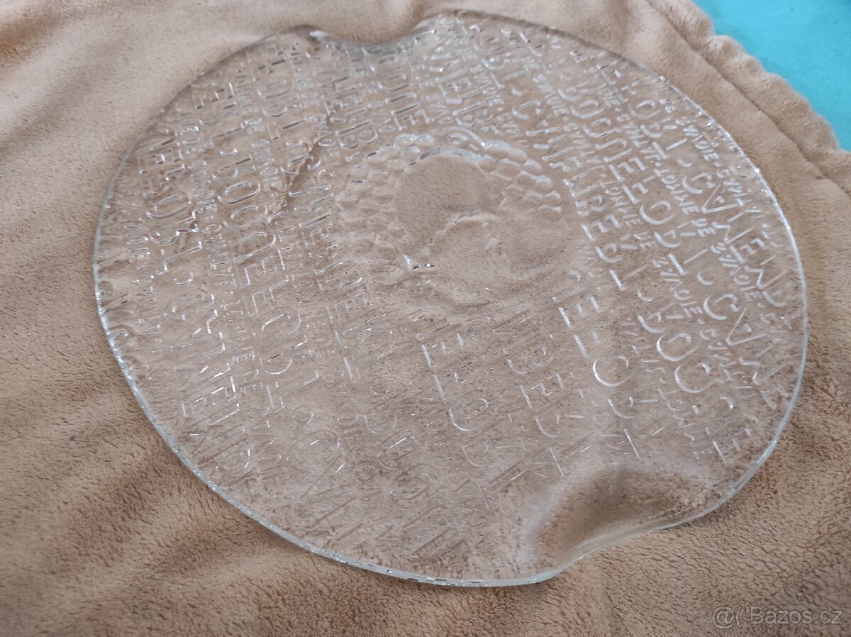 Skleněný servírovací talíř - 2