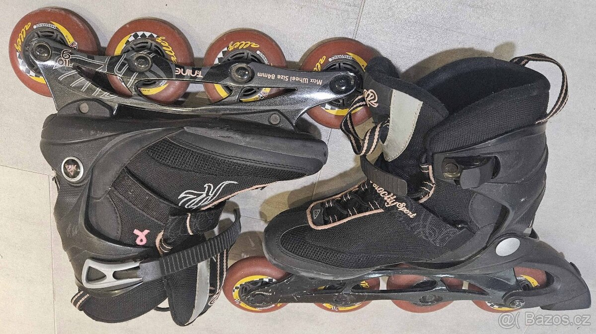 Kolečkové brusle K2, vel.24.5/38 - 2