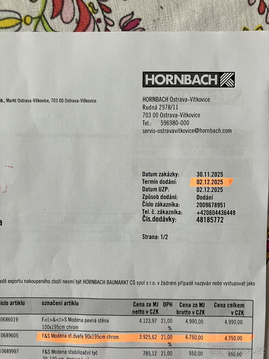 Dveře - sprchový kout - 2