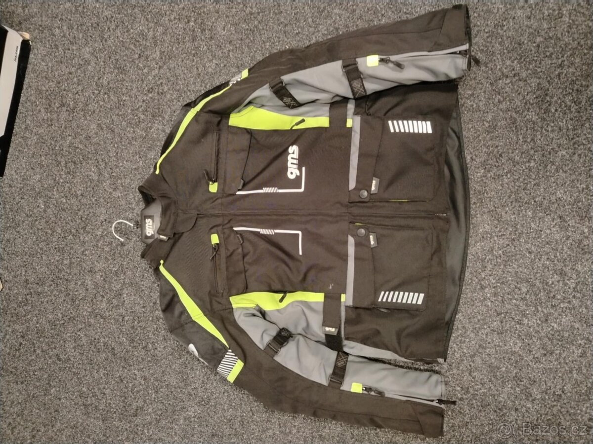 bunda 3v1 GMS EVEREST černo-antracitově-žlutá 3XL - 2