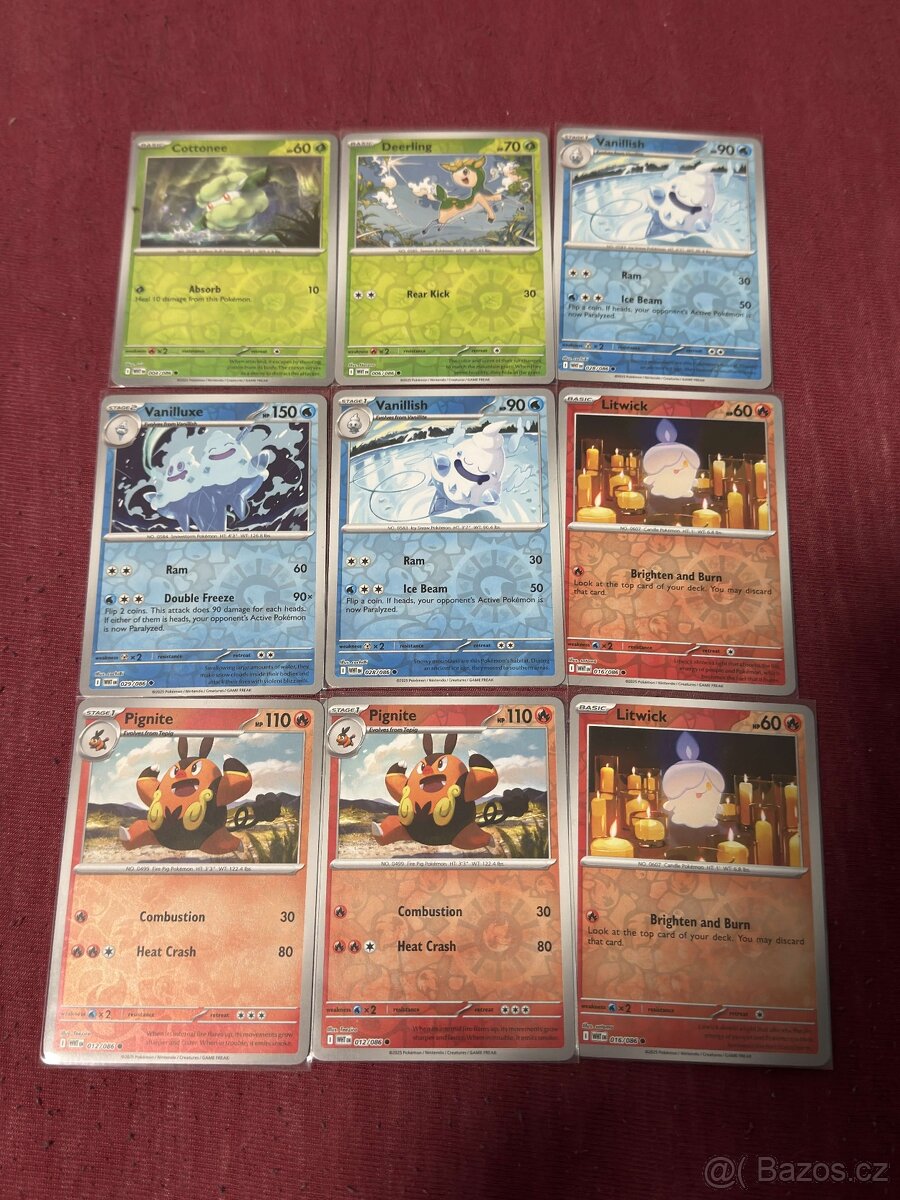 Pokemon WhiteFlare reverse holo karty - 2