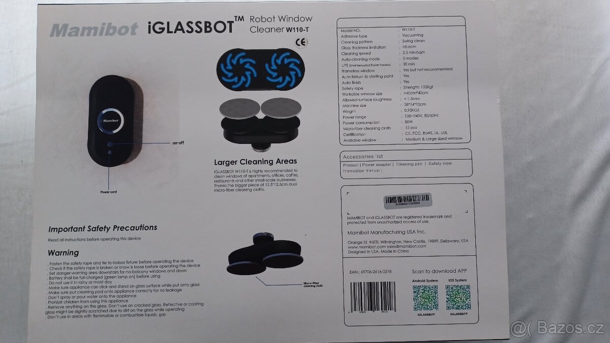 Robotický čistič oken Mamibot W110-T - 2