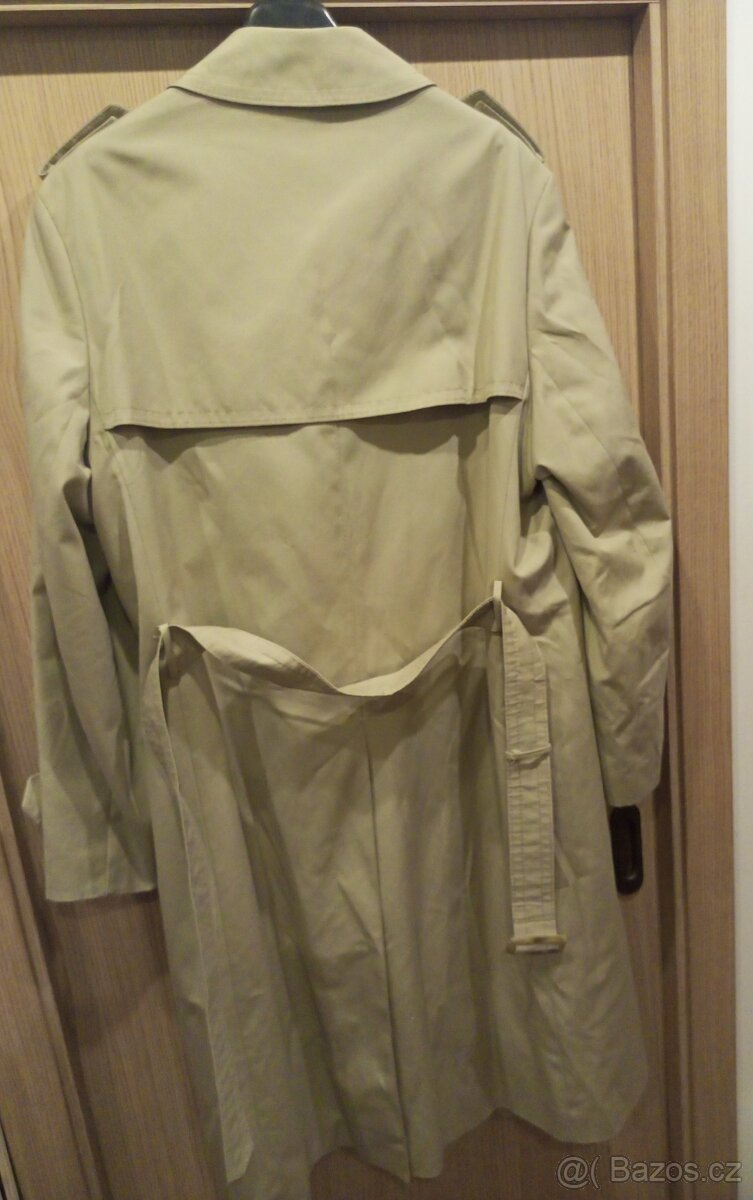 Pánský Baloňák Trenčkot Trenchcoat vel. 48 S/M - 2