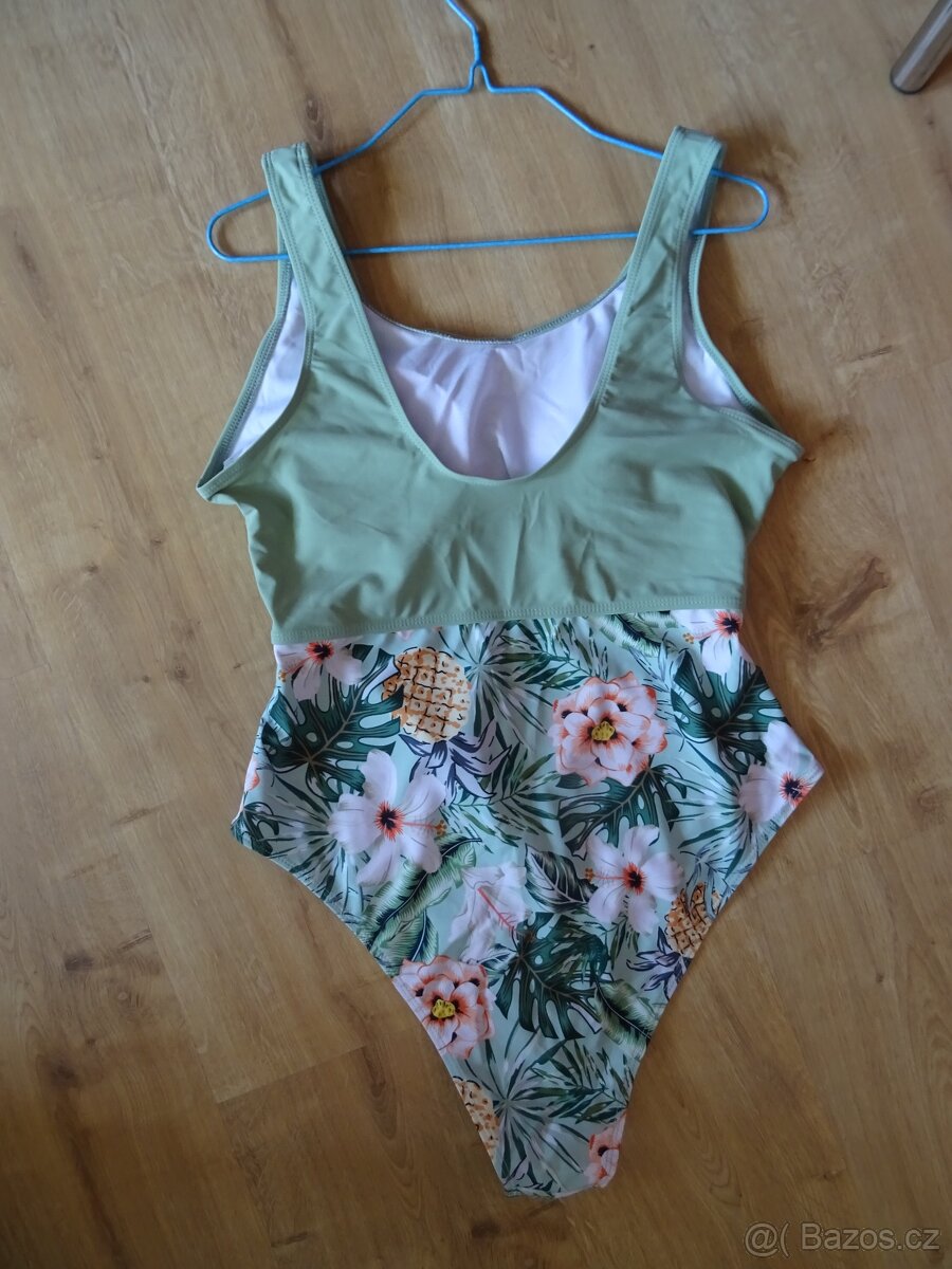 Jednodílné plavky, tropic motiv - nové - 2
