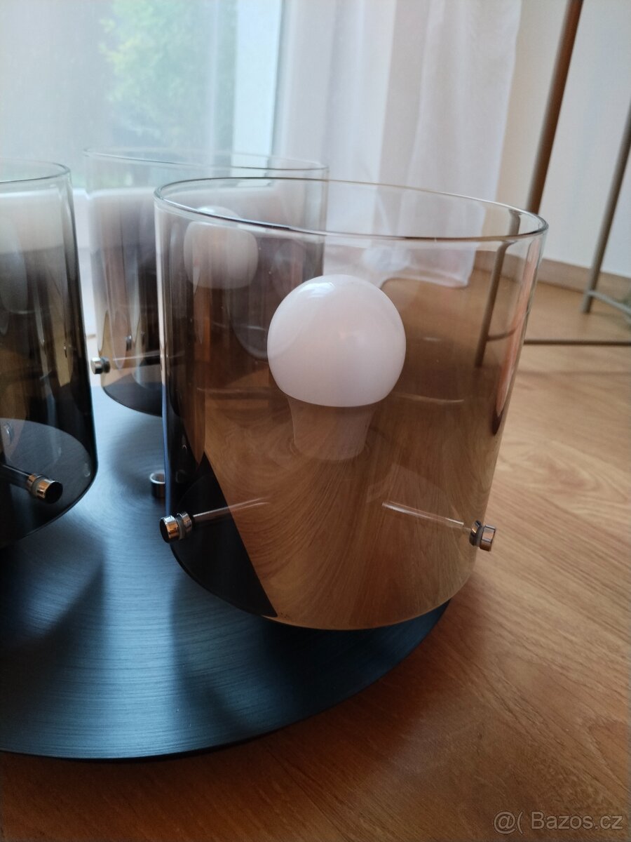 Dieter Knoll, kouřové sklo, luxusní vzhled - jako nové - 2
