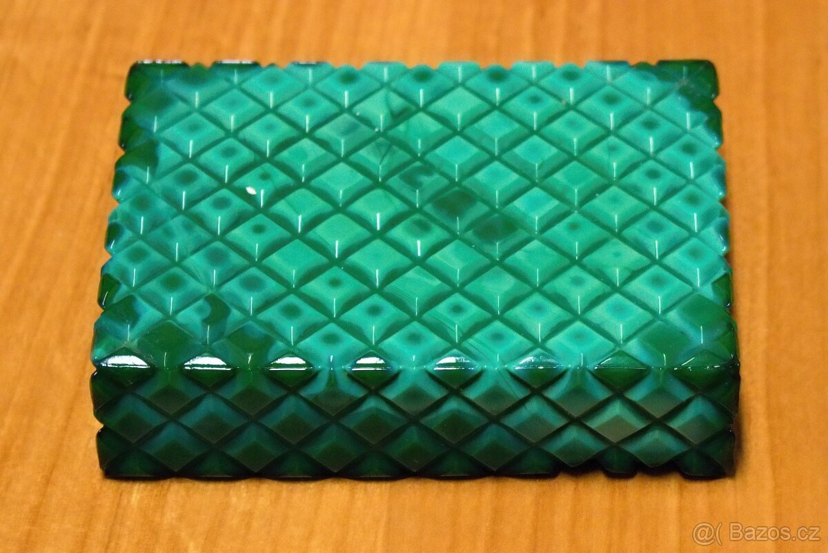 Popelník z malachitového skla - 2