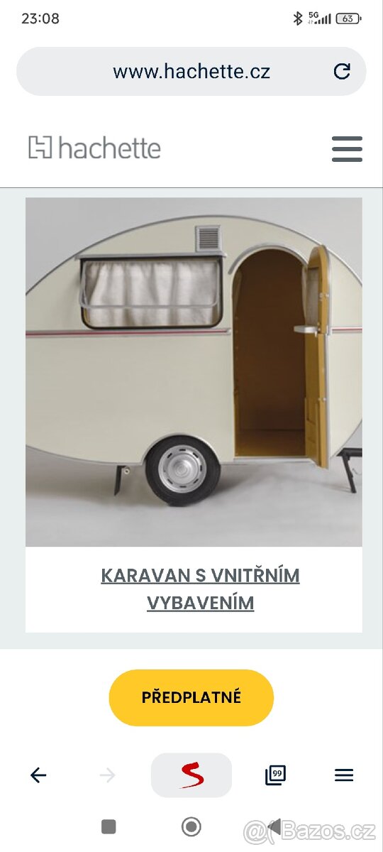 model 1:8 trabant 601 s karavanem - 2