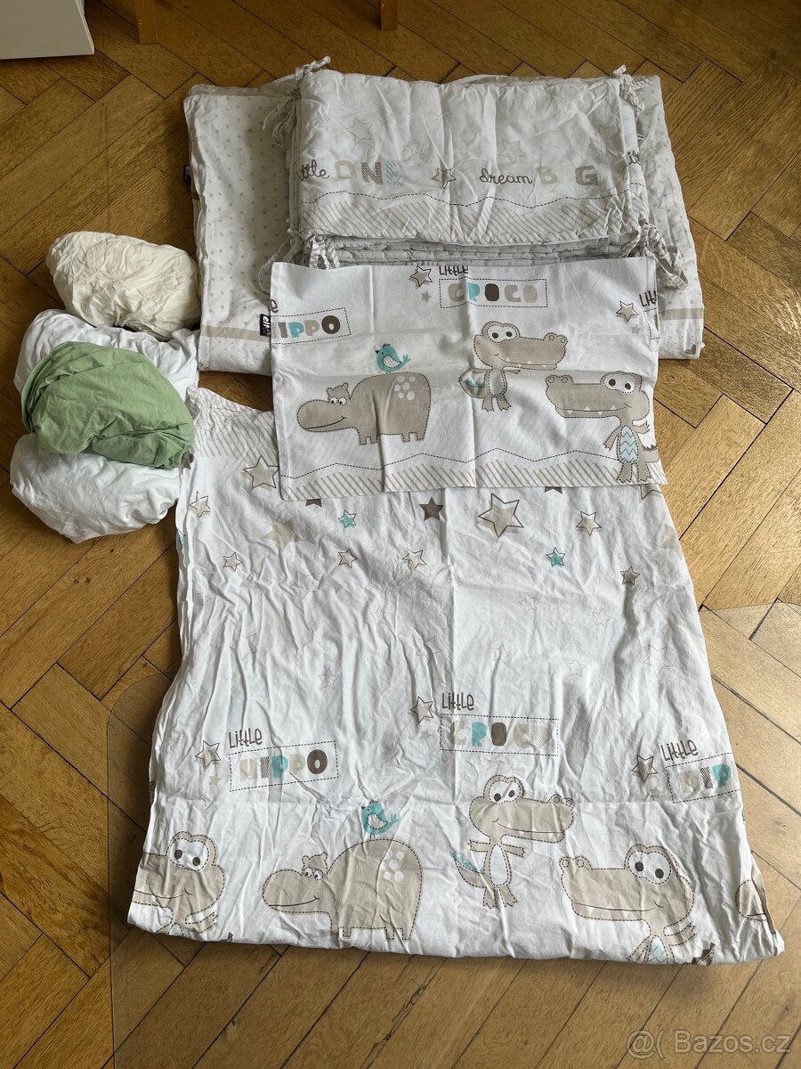 2x Mantinel+výbava do postýlky - 2