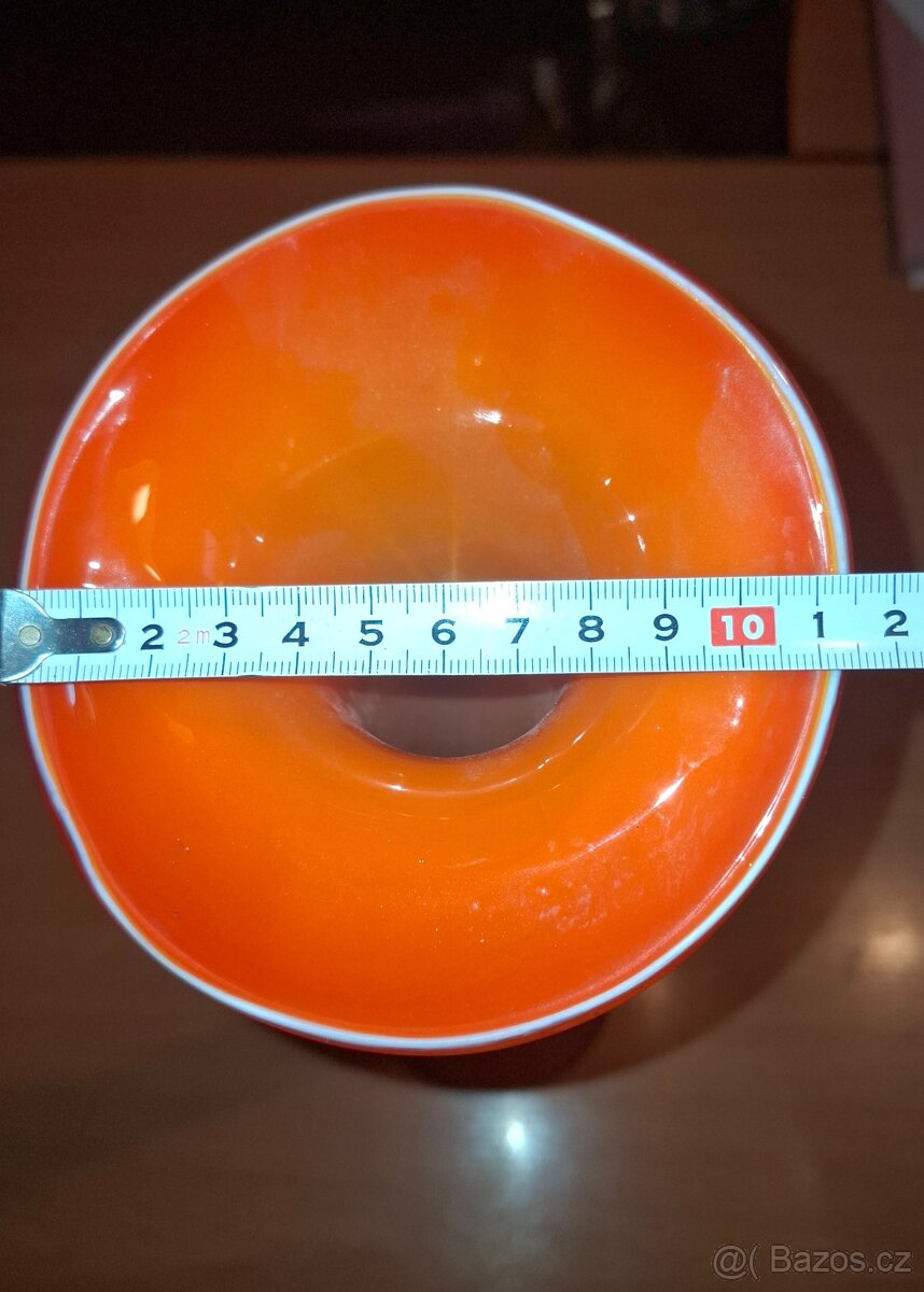 Skleněná retro váza - 2