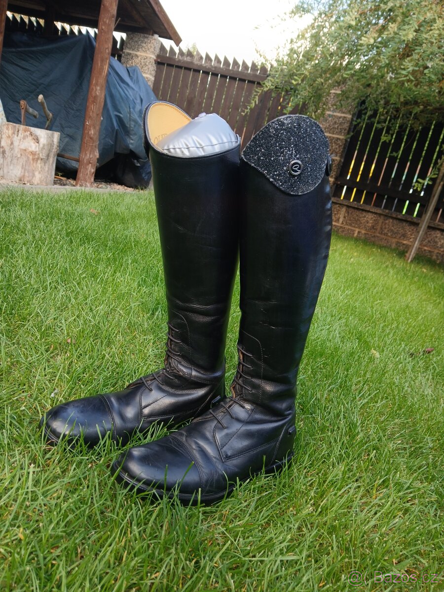 Vysoké jezdecké boty QHP Romy Junior, standartní lýtko - 2