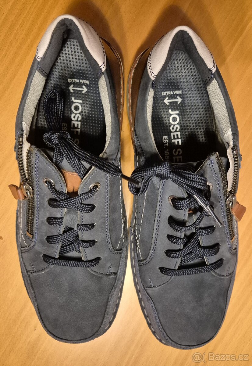 Nové kožené polobotky Josef Siebel vel. 43 - 2