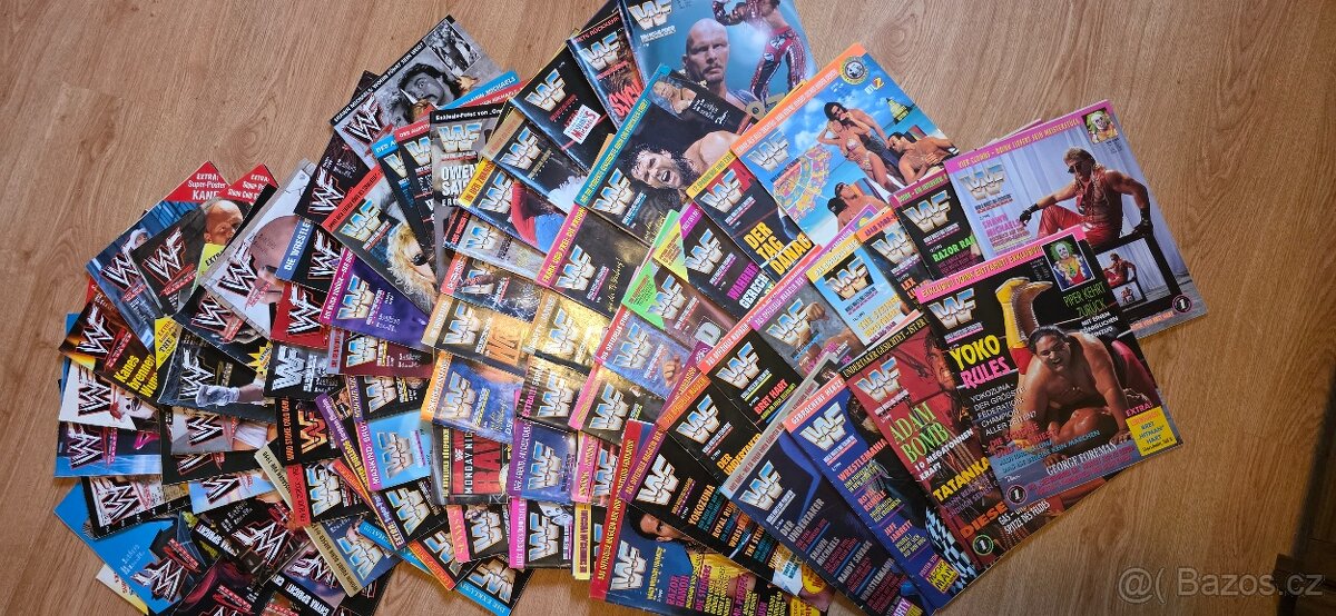 Sbírka německých WWF (WWE) wrestlingových časopisů z - 2