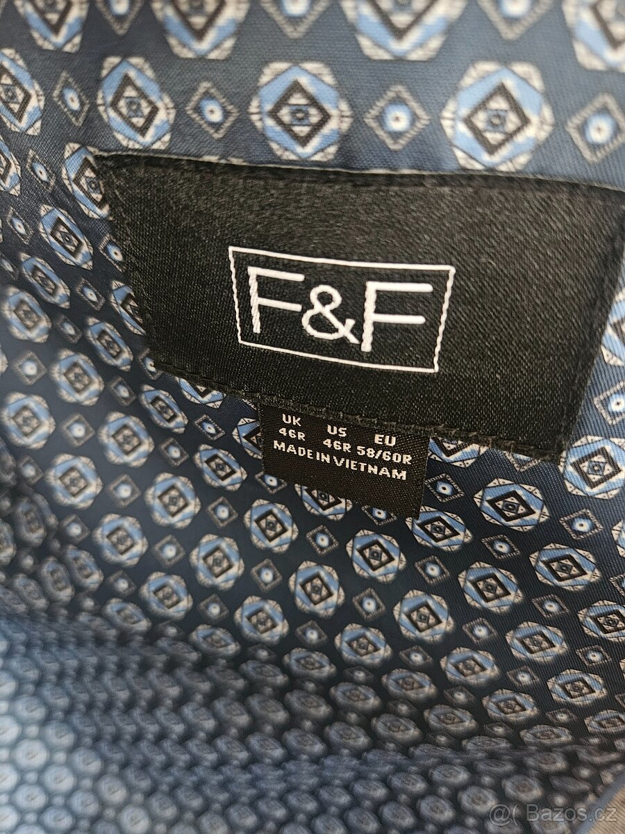 Panske sako F&F s kravatou - 2