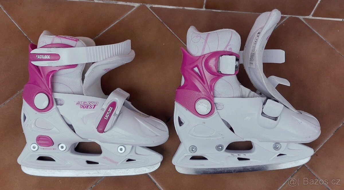 Dívčí lední brusle s nastavitelnou velikostí 29-32 - 2