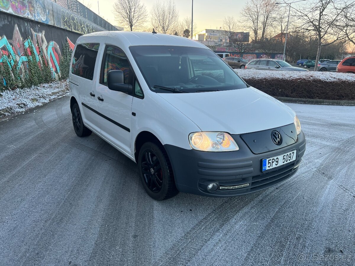 Volkswagen Caddy 1.9TDI 77kw 5míst tažné CarPlay Spaní - 2