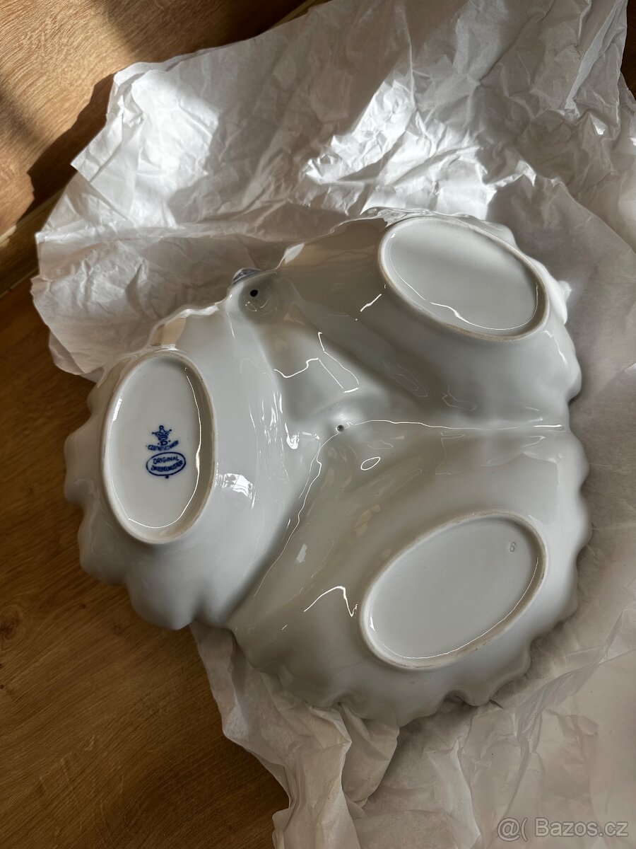 CIBULÁK KABARET TŘÍDÍLNÝ 30 CM ORIGINÁL ČESKÝ PORCELÁN DUBÍ - 2