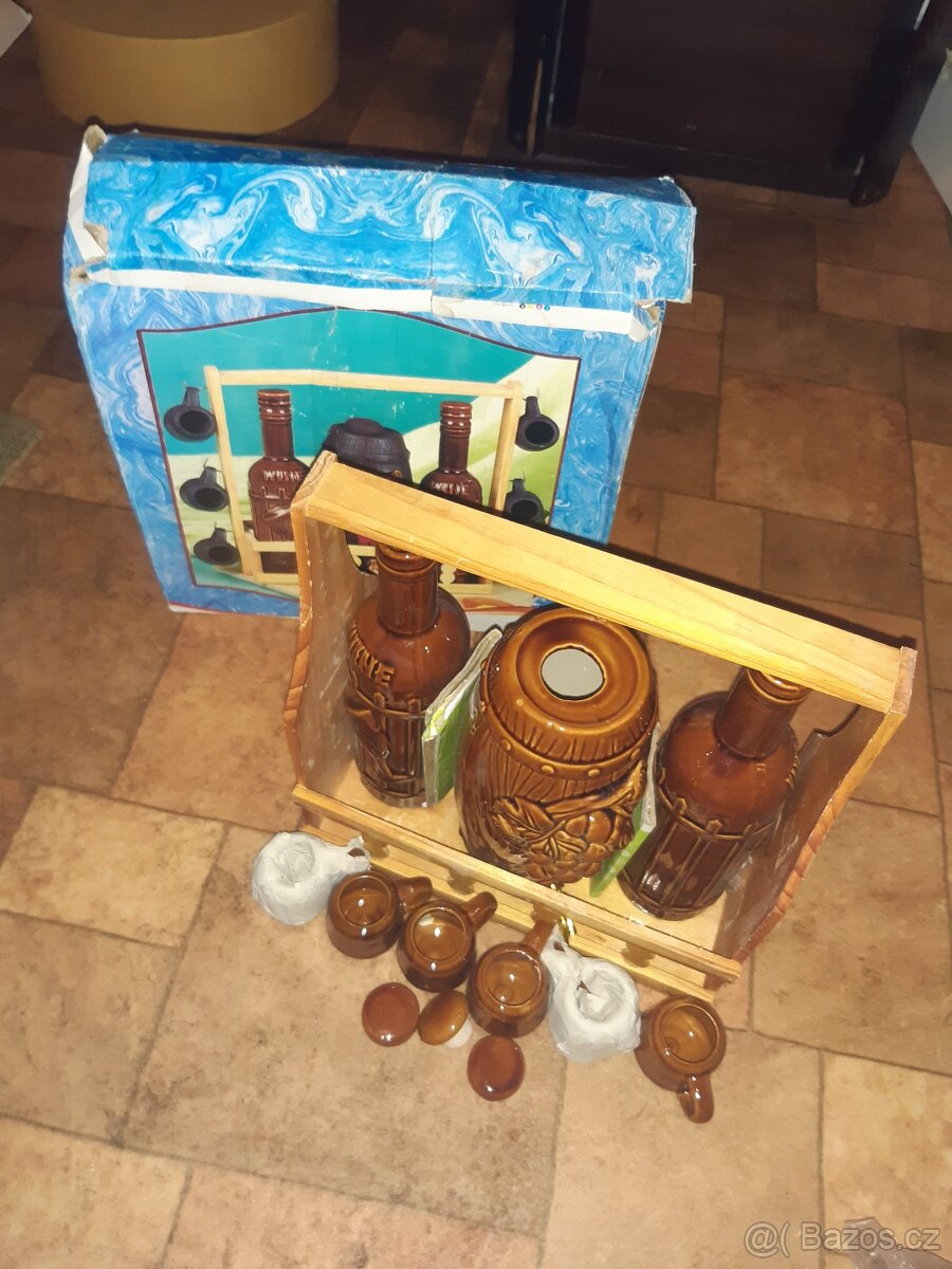 keramická sada na víno - 2