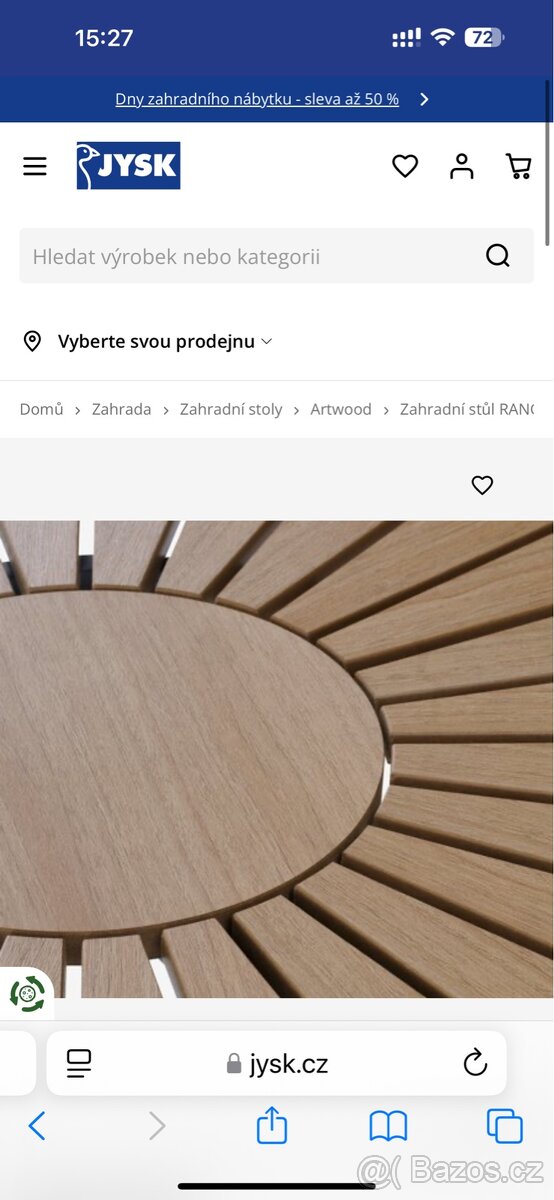 Nový venkovní stůl Jysk, Rangdstrup - 2
