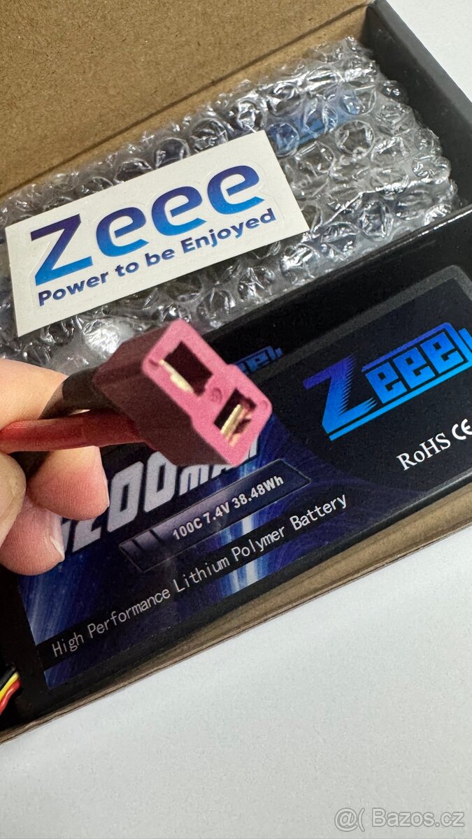 BATERIE LIPO ZEEE 5200mAh 80C/100C 7,4V 38,48Wh-2ks