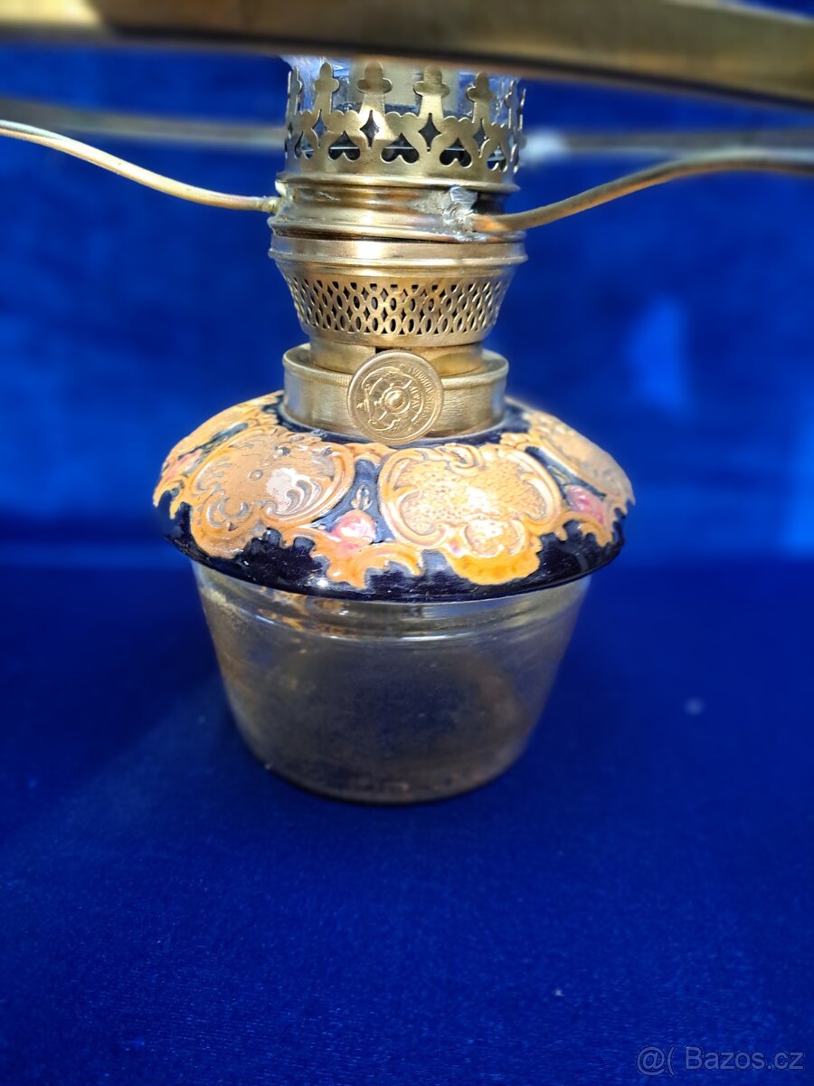 Petrolejová lampa z majoliky 2 - 2