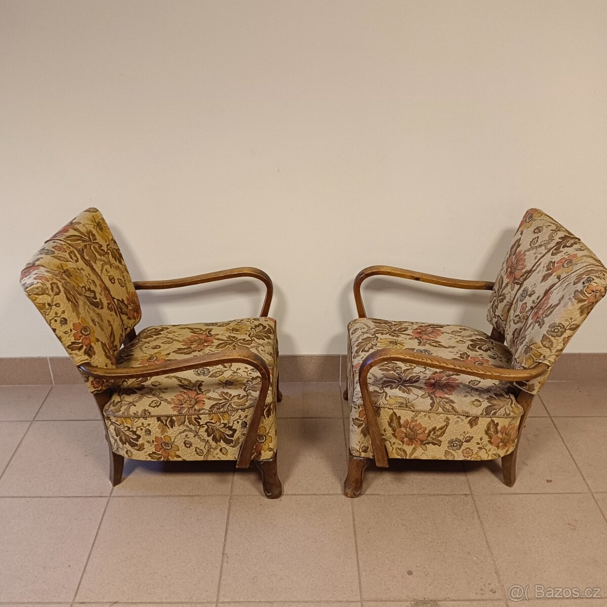 Koktejlové křesílka Halabala - 2