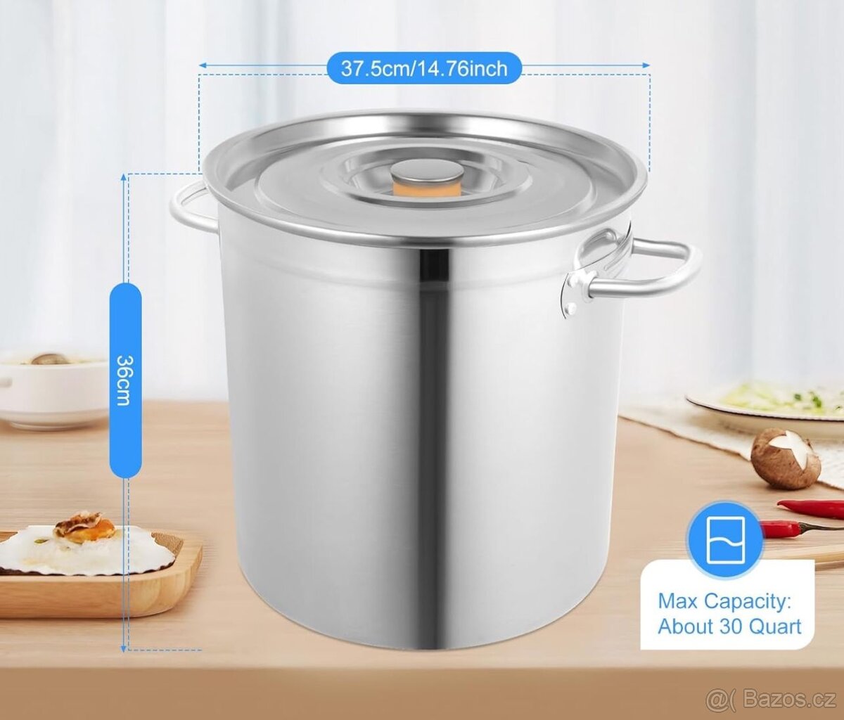 Nerezový hrnec 35L na vaření Stockpot - 2