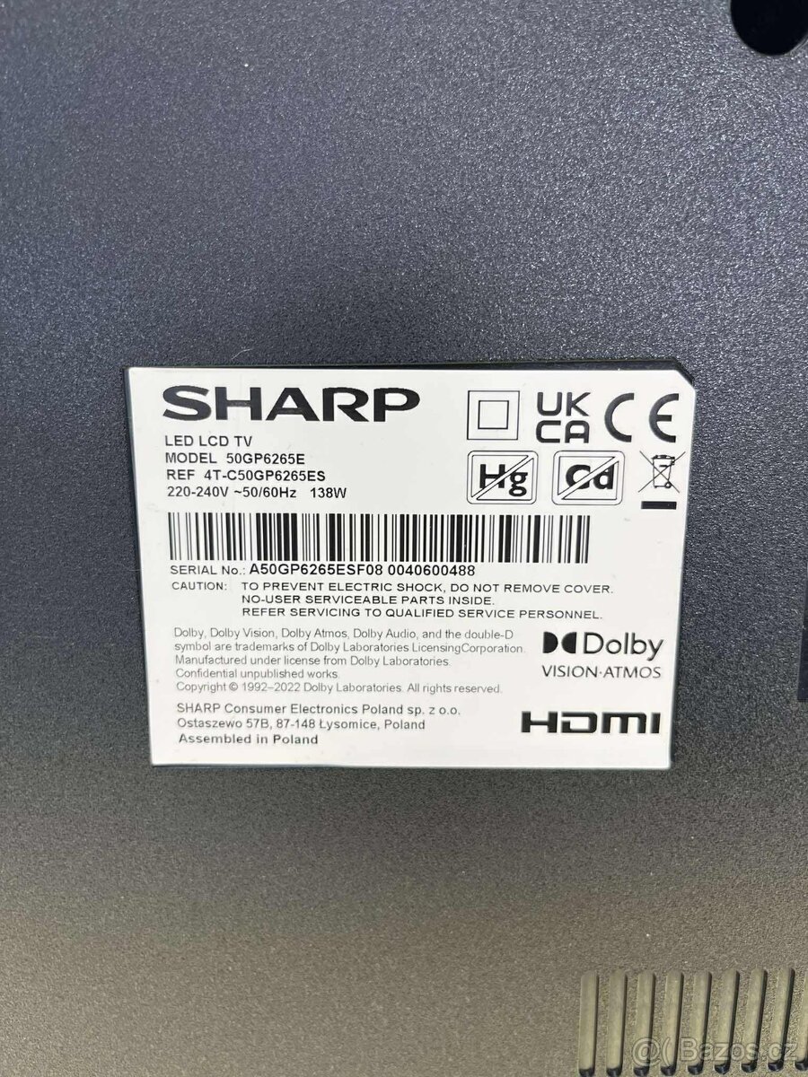 TV SHARP 50GP6265E QLED 4K - 2