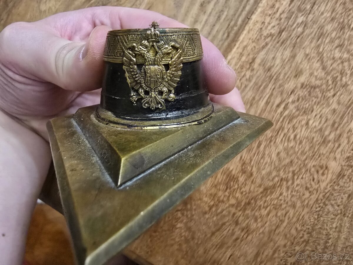 KRASNÉ STARÉ MOSAZNÉ TĚŽÍTKO ČAKO RU - 2