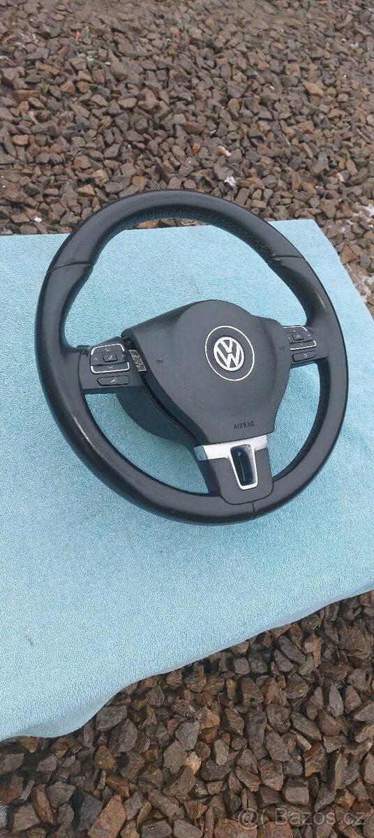 Prodam Passat B7 Volant kožený tříramenný multifunkční Řaze - 2
