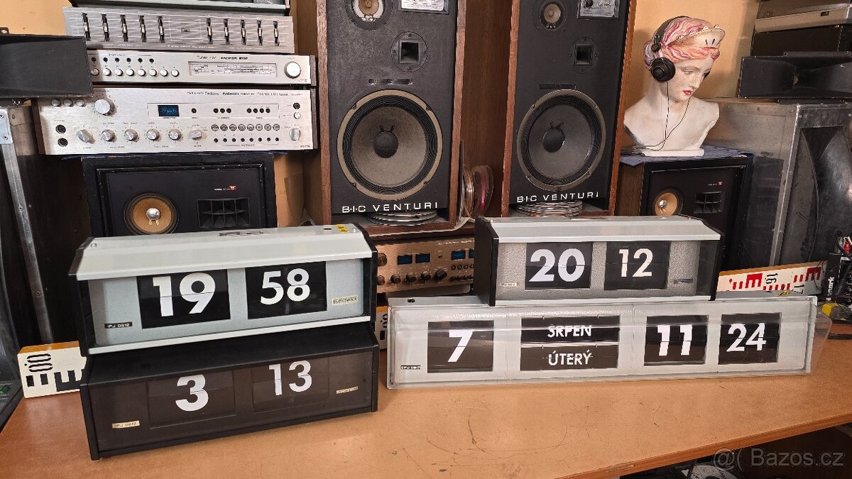 PRAGOTRON CPJ 061/1 a IPJ 0612 překlápěcí hodiny - 2