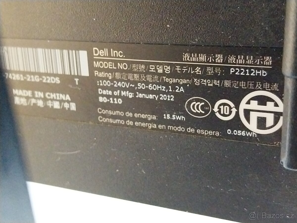 Monitor 22" Dell Professional P2212Hb - 2