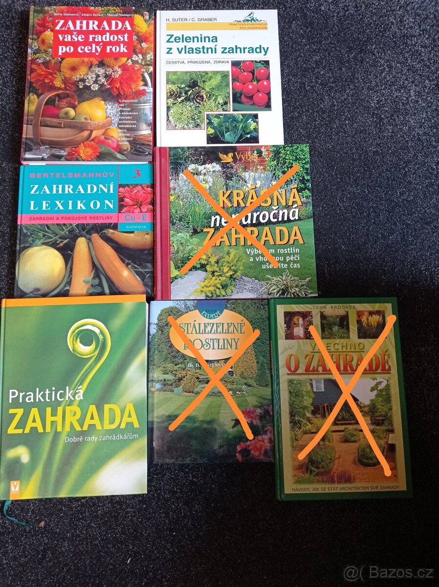 Kuchařky, knihy o zahradě - 2