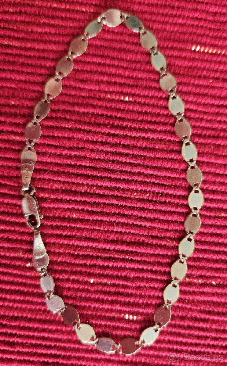 Zlatý náramek 14kar - 2