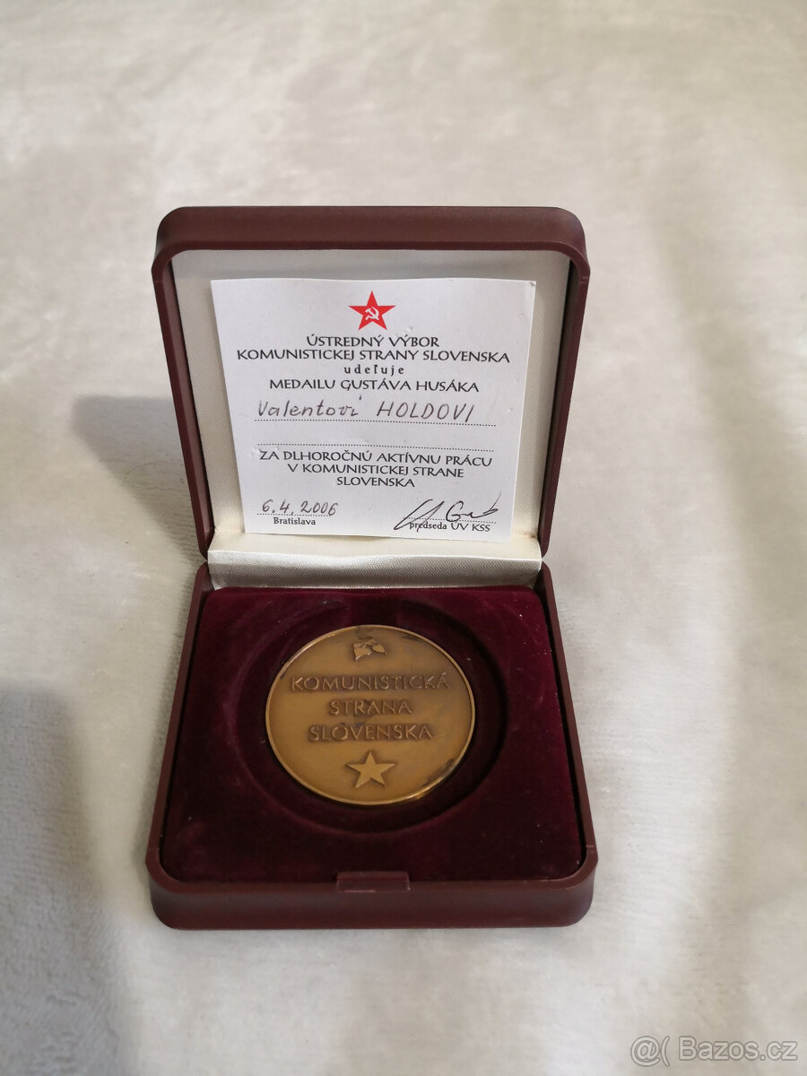 Medaila Gustáv Husák - 2
