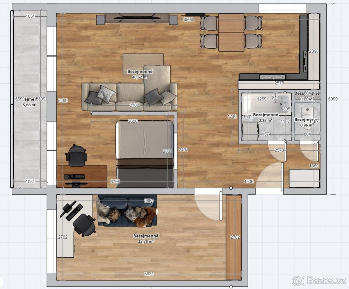 Prodej bytu 3+1 65 m2, Nová výstavba, Obrnice - 2