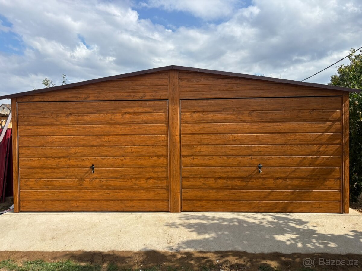 Plechová garáž 6x5m - 2