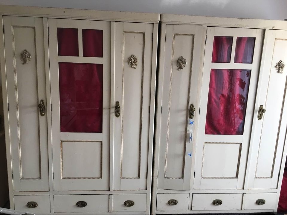 Starožitná ložnice Ludvík XVI 2 skříně a 2 postele - 2