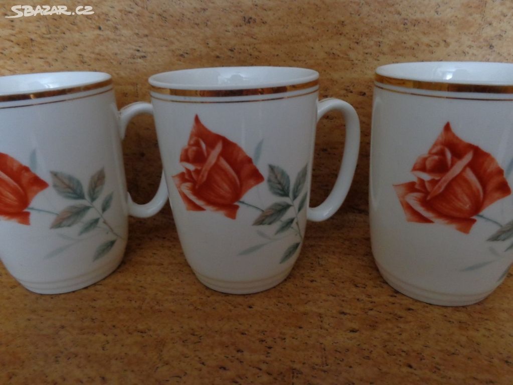 Pět kusů porcelánových hrnků na čaj - 2