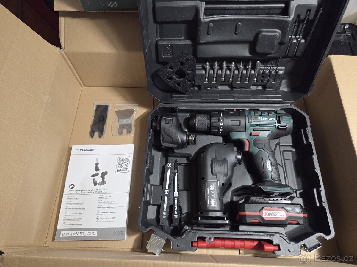 PARKSIDE aku vrtačka 3v1 s baterií - 2