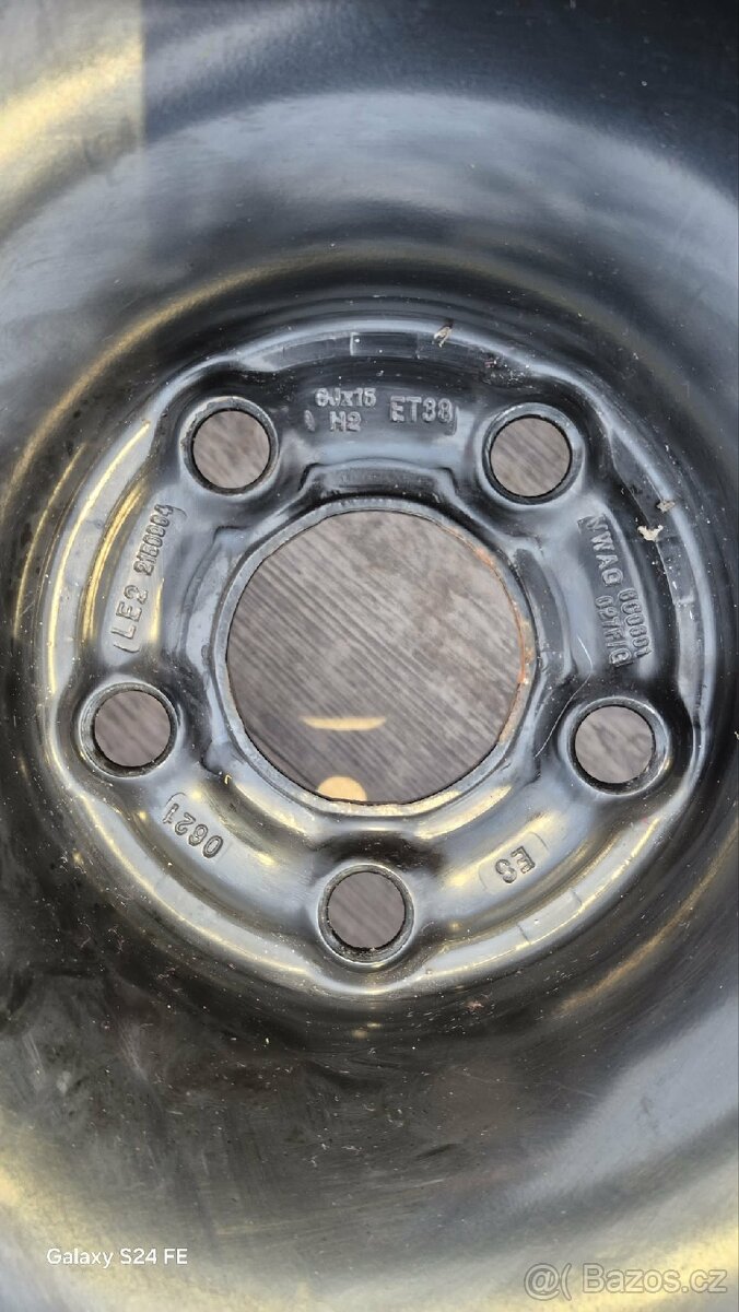 Zimní kola 185/60 R15 – originál VW, 5×112, ET39 - 2