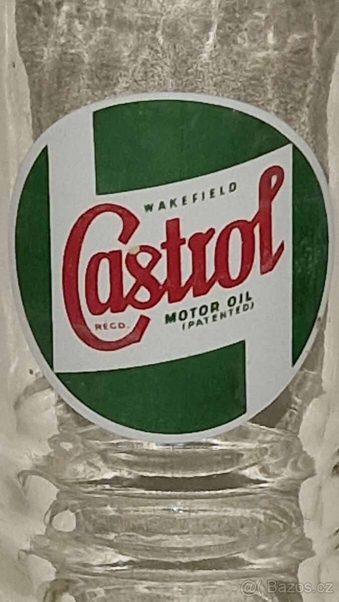 Castrol - originální stará láhev - 2