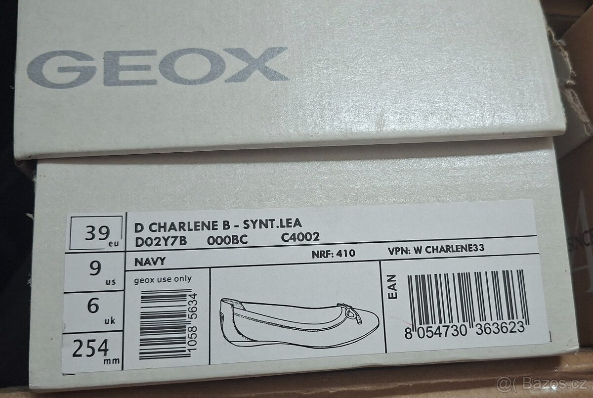 Geox baleríny modré, vel. 39 - 2