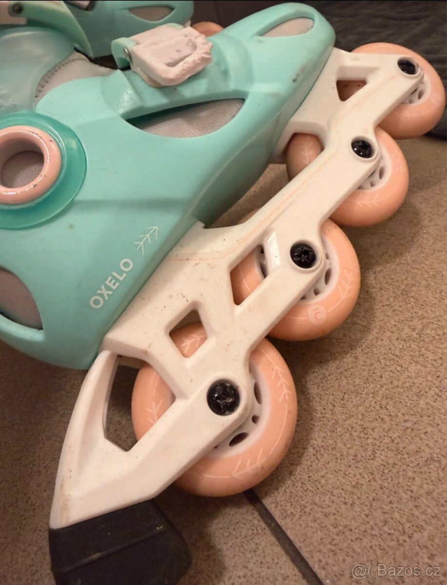 Dětské brusle Play 5 mátové - 2