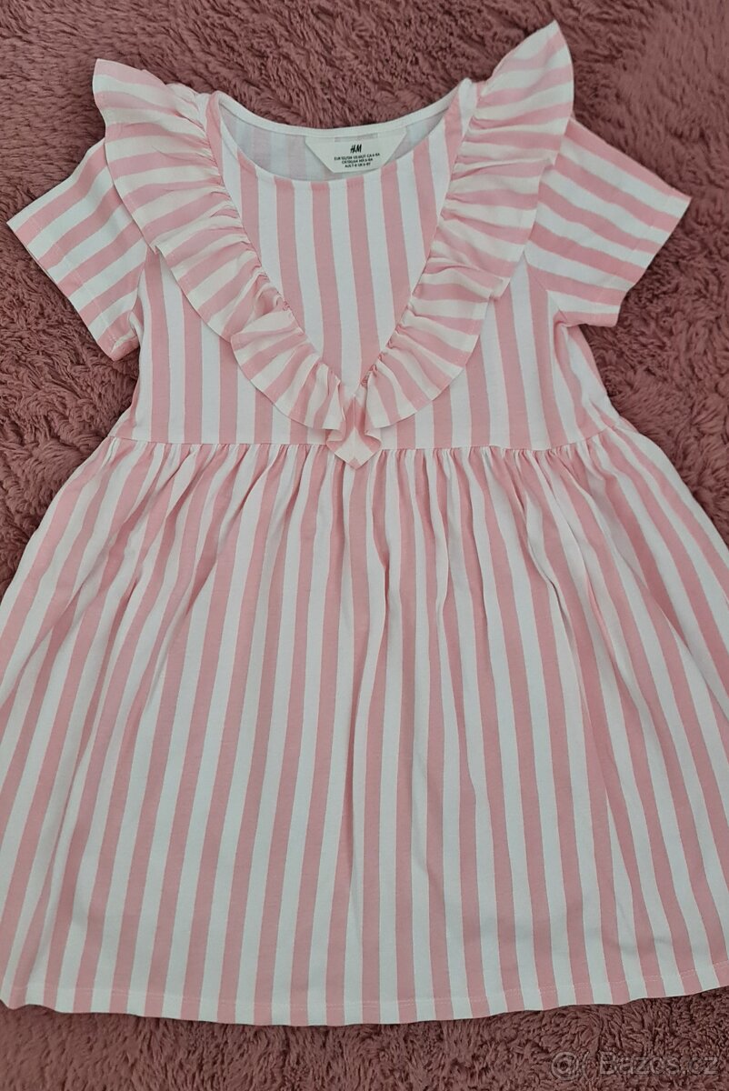 dívčí letní šaty H&M vel. 122/128 - 2
