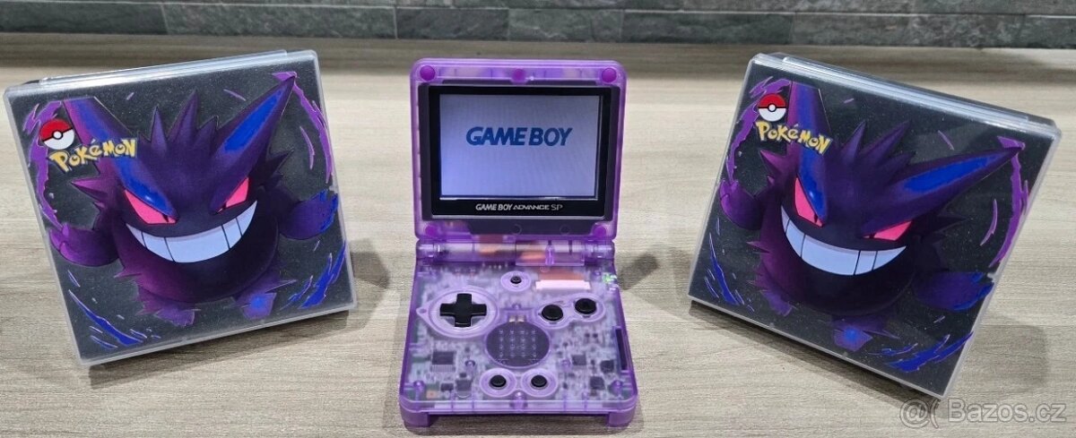 Nintendo Gameboy Advance SP Gengar Pokémon Reshell - 2