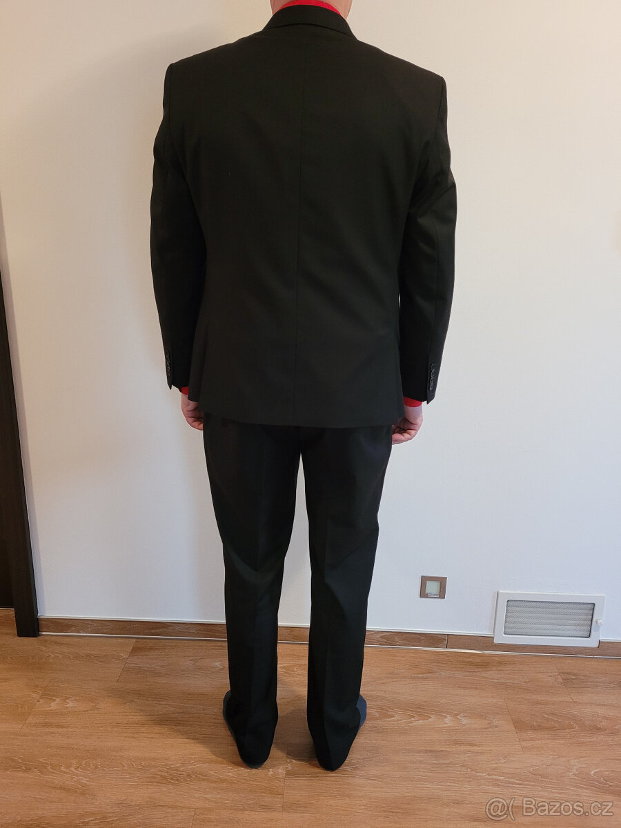PÁNSKÝ OBLEK - vel. 52/176, barva ANTRACIT - 2