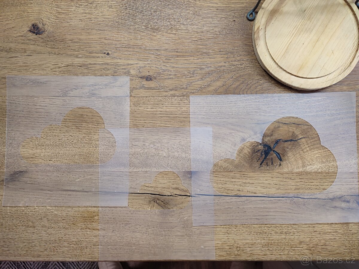 Šablony k malovani-traktor, oblacky - 2