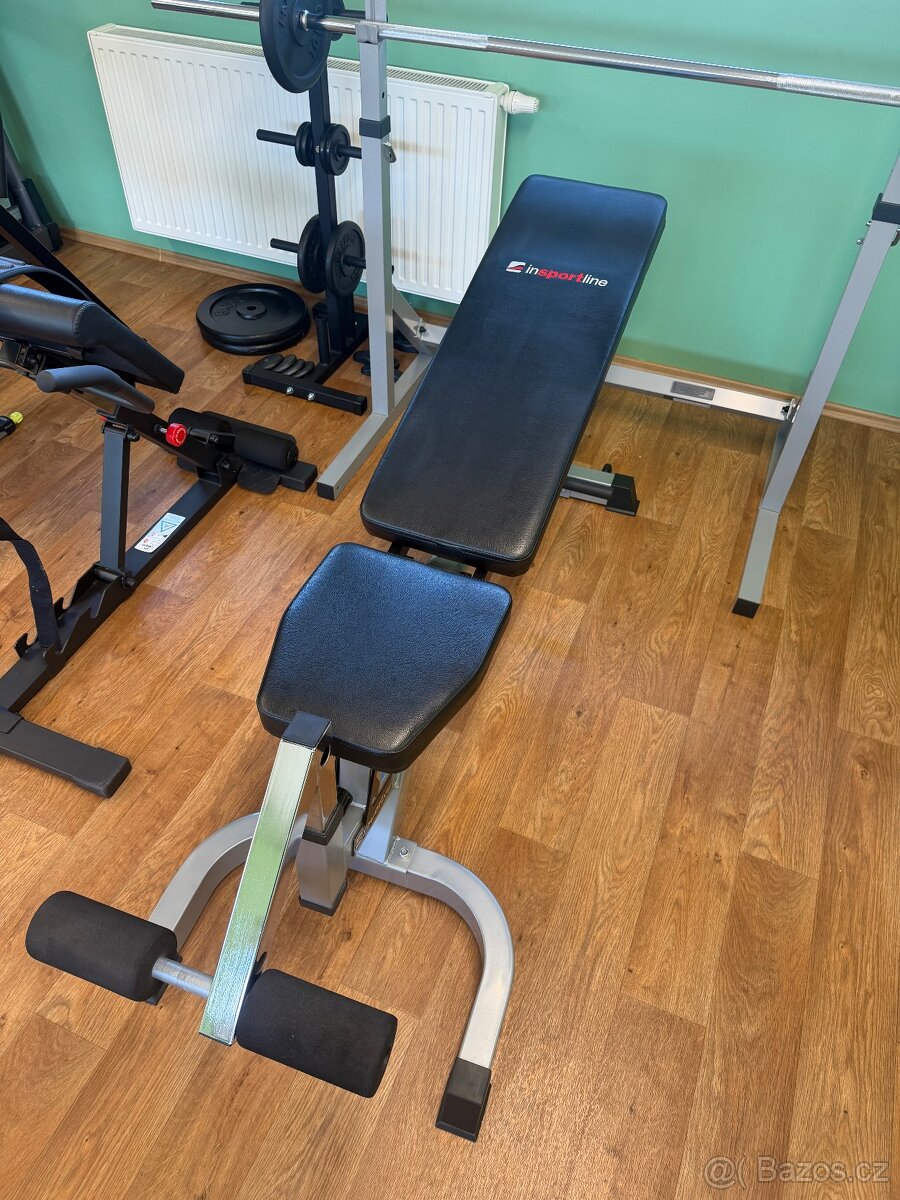 Bench lavice a stojany s činkou - 2